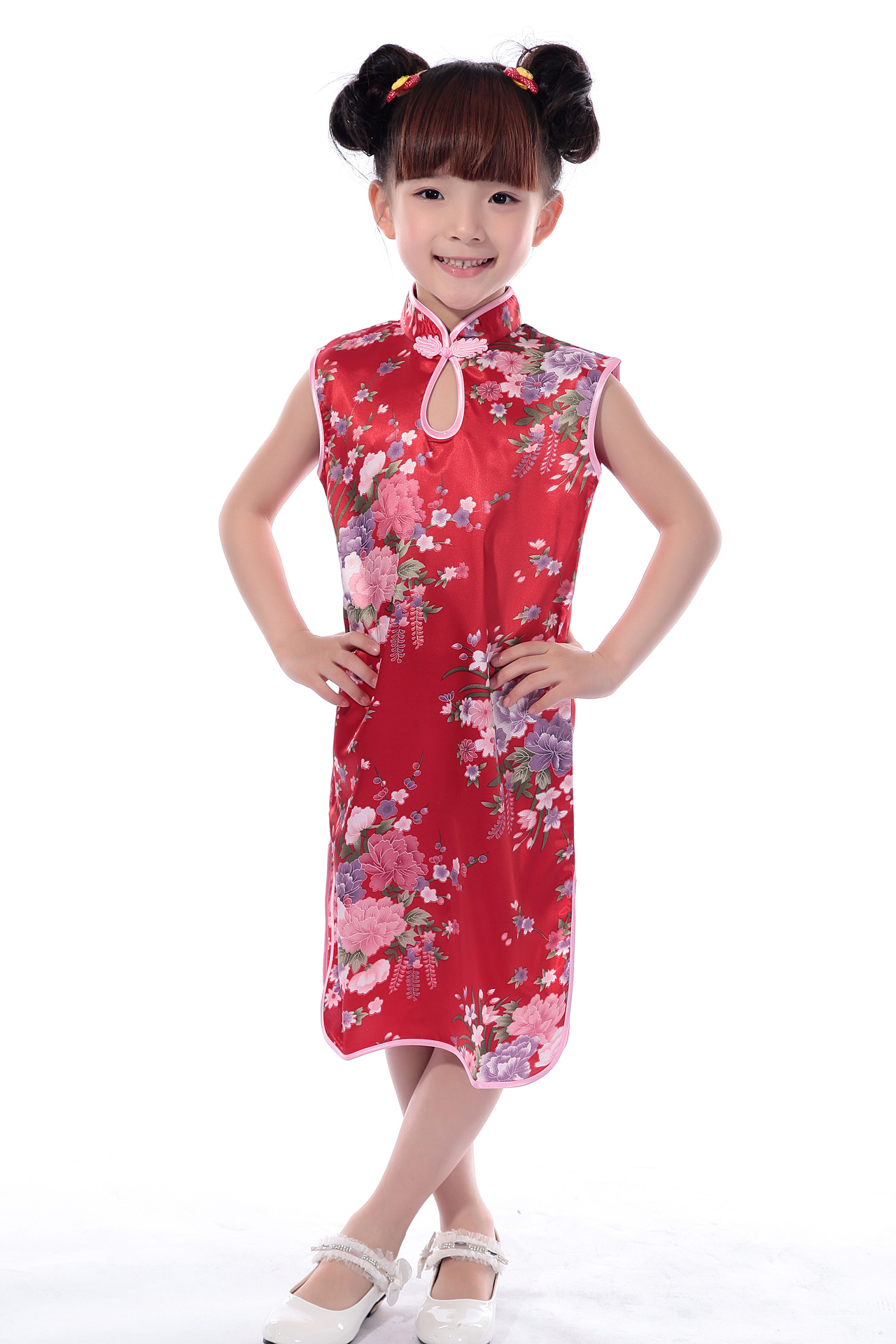 Čínské dětské šaty---  Červené