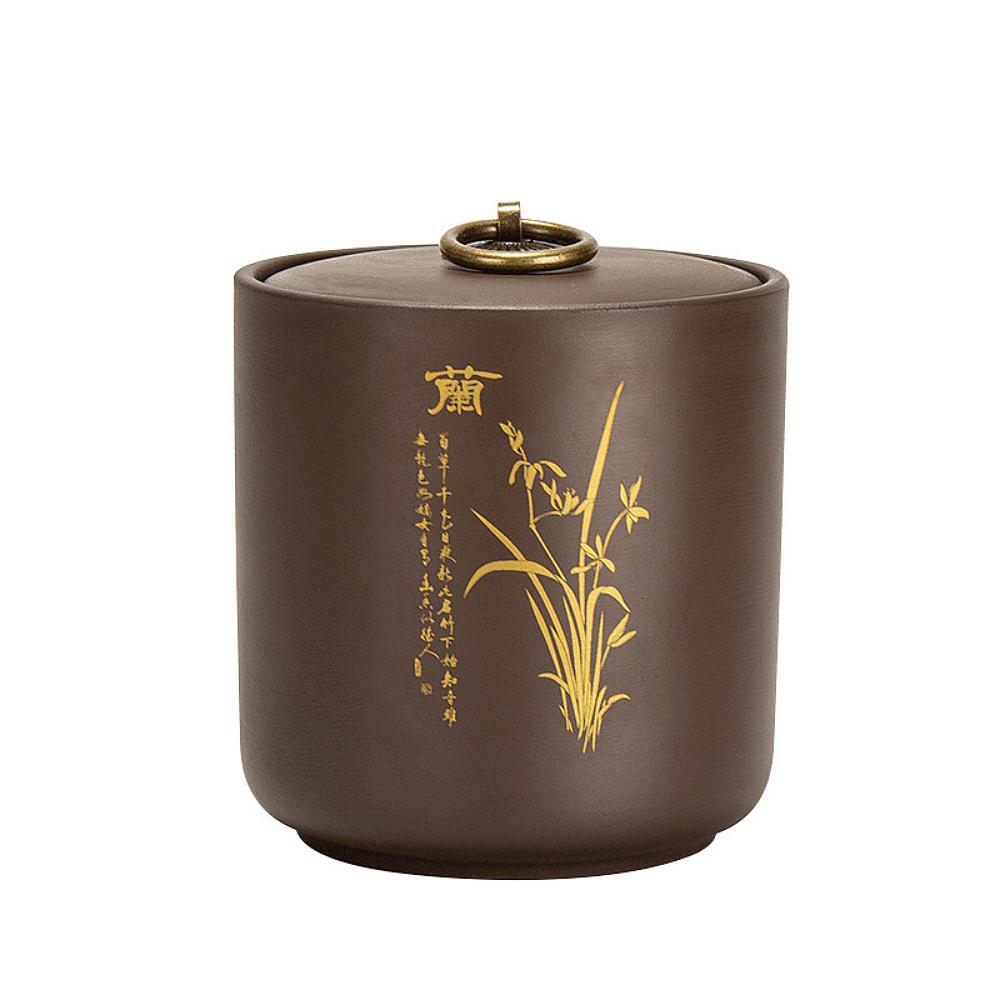 Čínská čajová dóza----Činský Yixing keramiky（Orchideje）