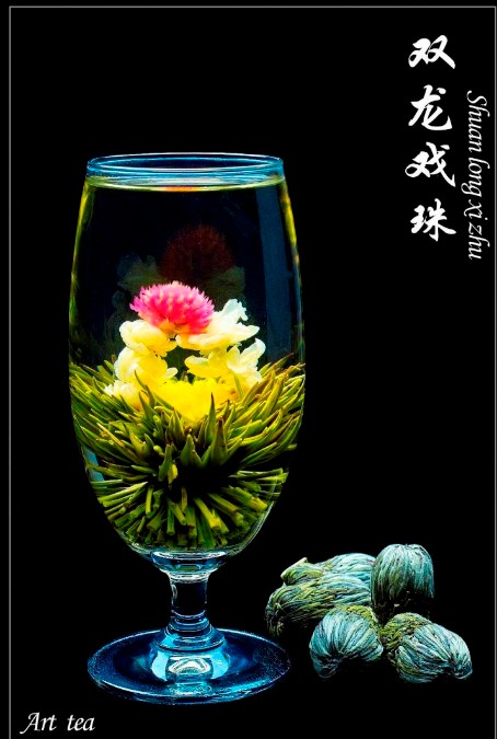 Kvetoucí čaj – Drak s perlou (Shuang Long Xi Zhu)