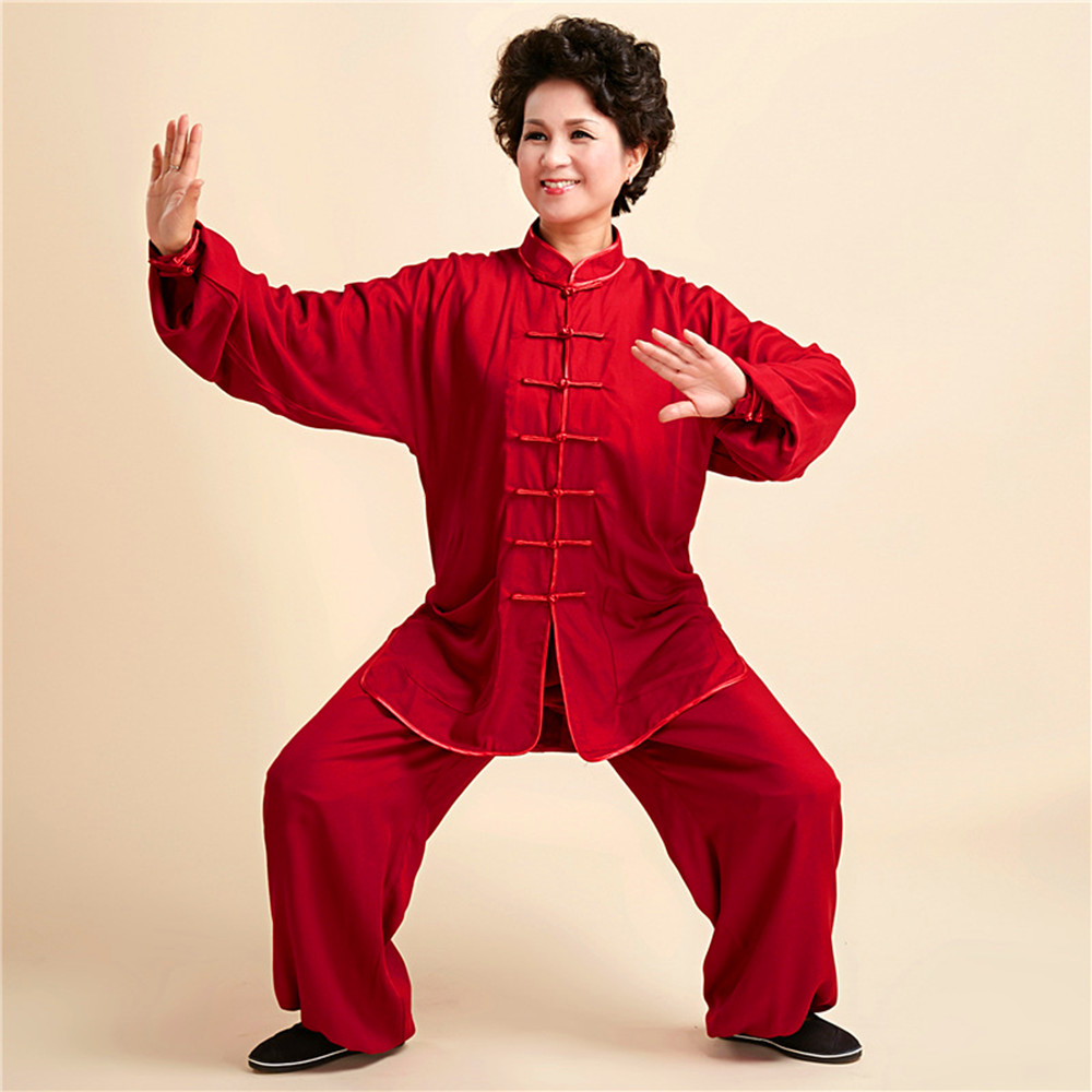 Kung Fu, Tai Chi oblečení obleky ---- červený (žena)