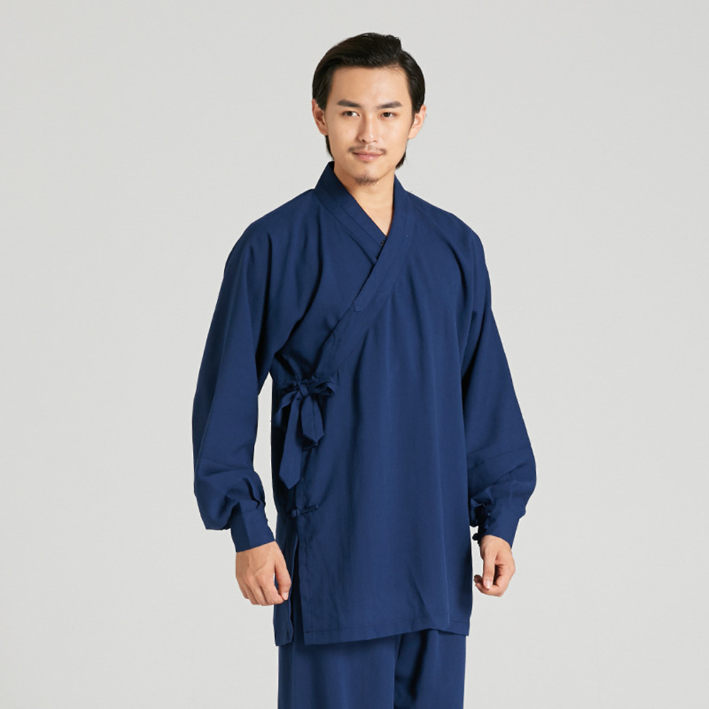 Oblek pro taichi Wudang a kungfu - Tmavě modrý
