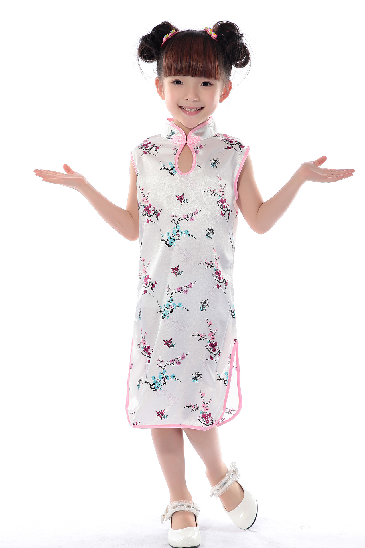 Čínské dětské šaty---  Švestkové květy