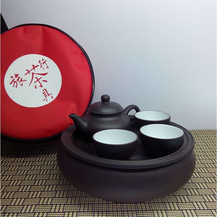 Čínský Kungfu čajový set---Činský Yixing keramiky ( tmávý & malý)