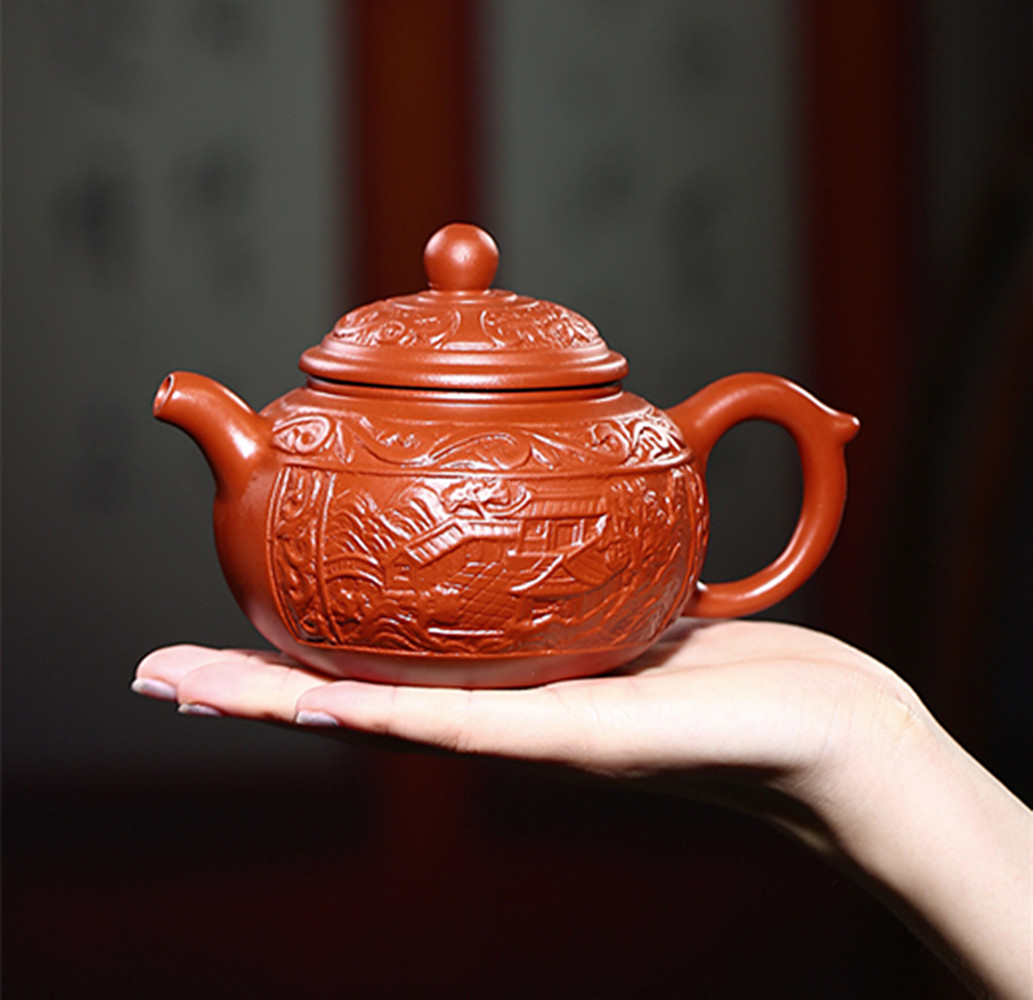 Čínská čajová konvice Zui Jiangnan-Čínská Yixing Zisha keramika