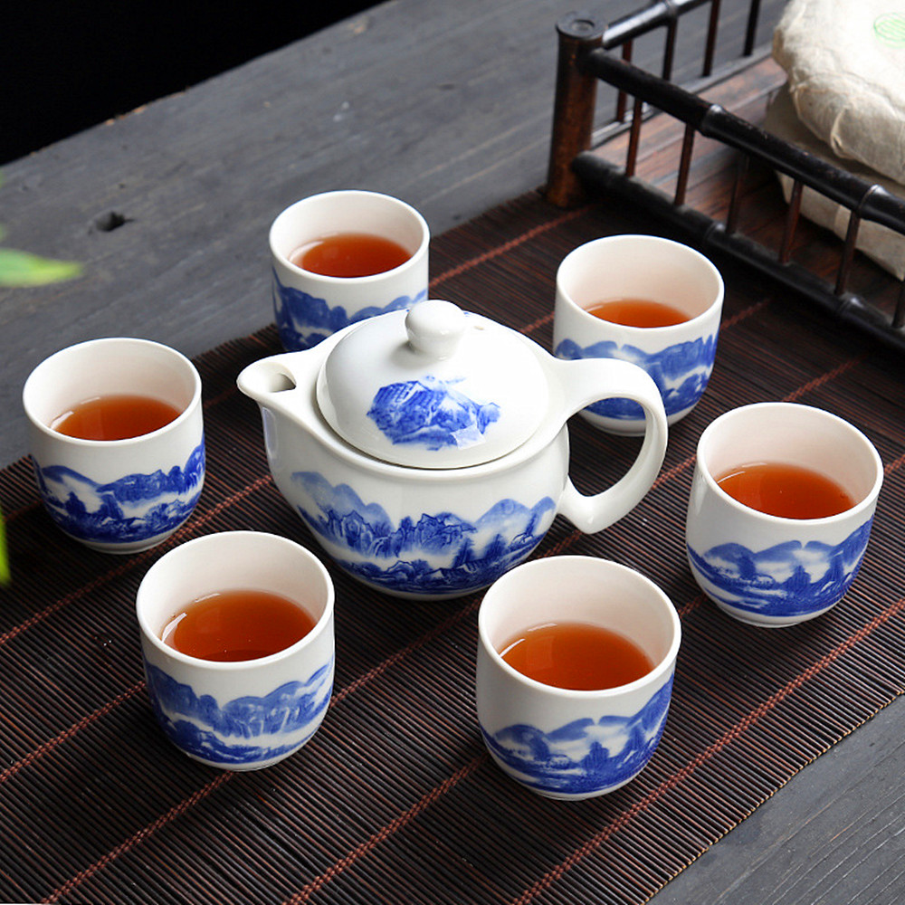 Čínský čajový set--- Krásná krajina