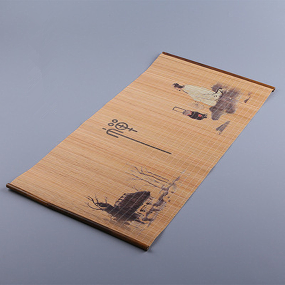 Bambusová podložka na čaj - Lu Yu vaří čaj  10 x 46 cm