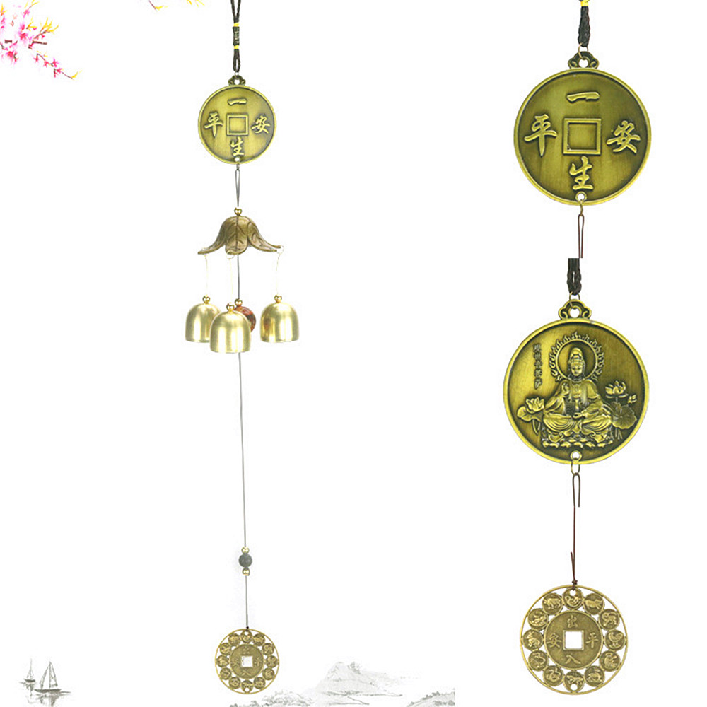 Jednovrstvá kovová zvonkohra Feng Shui-Guanyin(46cm)