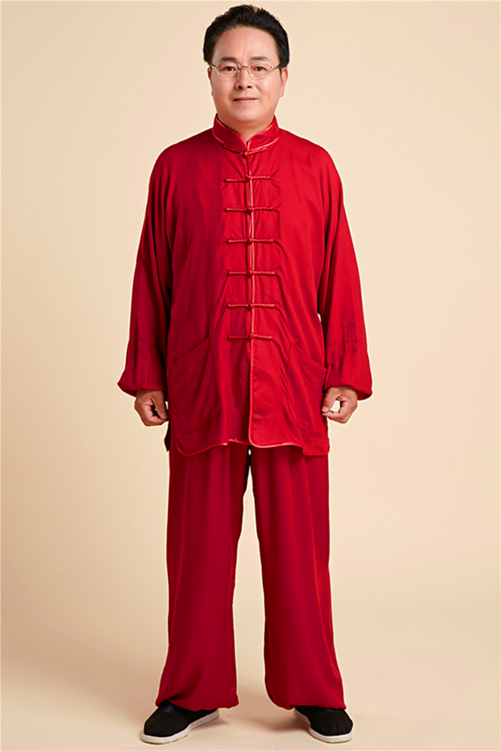 Kung Fu, Tai Chi oblečení obleky ---- červený (muž)