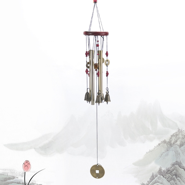 Větrný zvonek se dřevem Feng Shui - Zvonkohry(55cm)