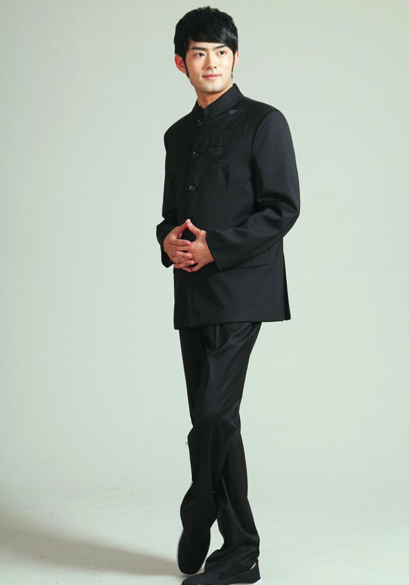Zhong shan pánský kabát s černým drakem