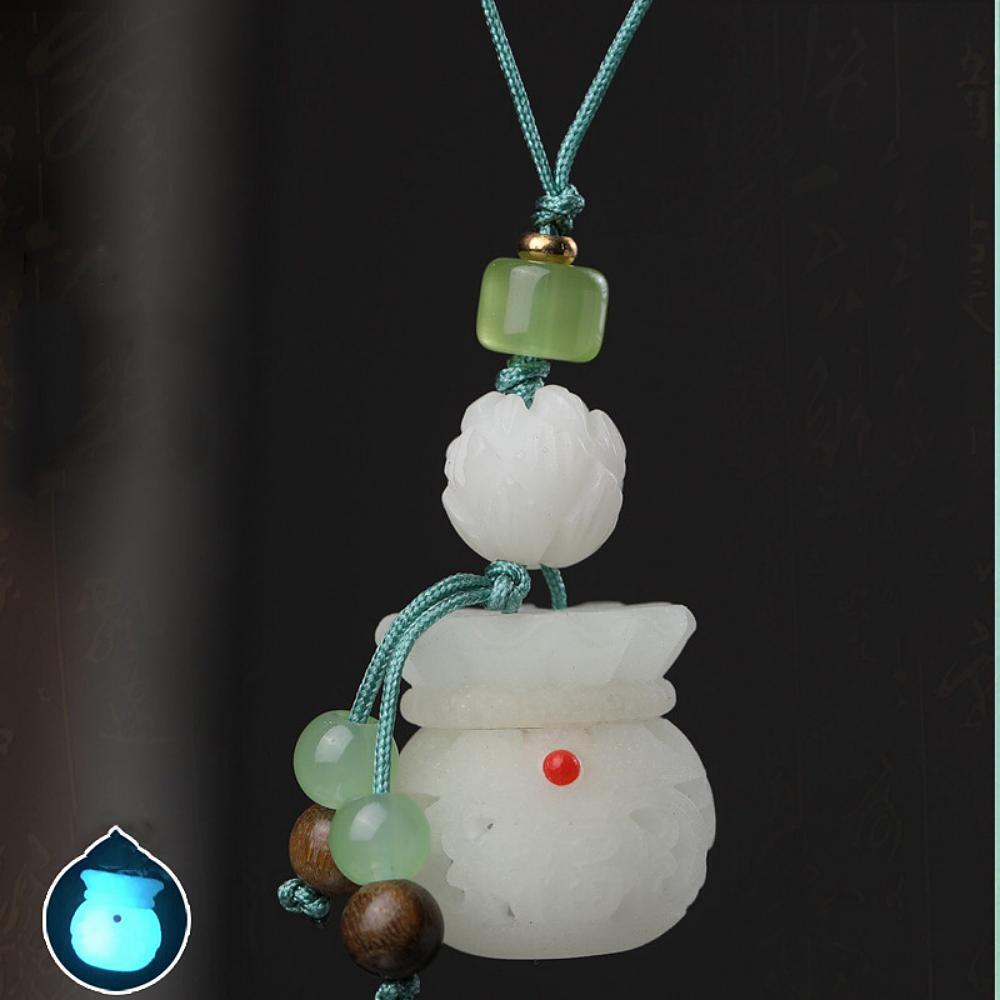 Dóza jako přívěsek ze světelného kamene - Lucky Bag