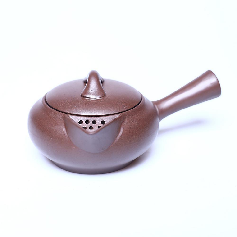 Čínská čajová konvice (horizontální rukojeť)-Čínská Yixing Zisha keramika