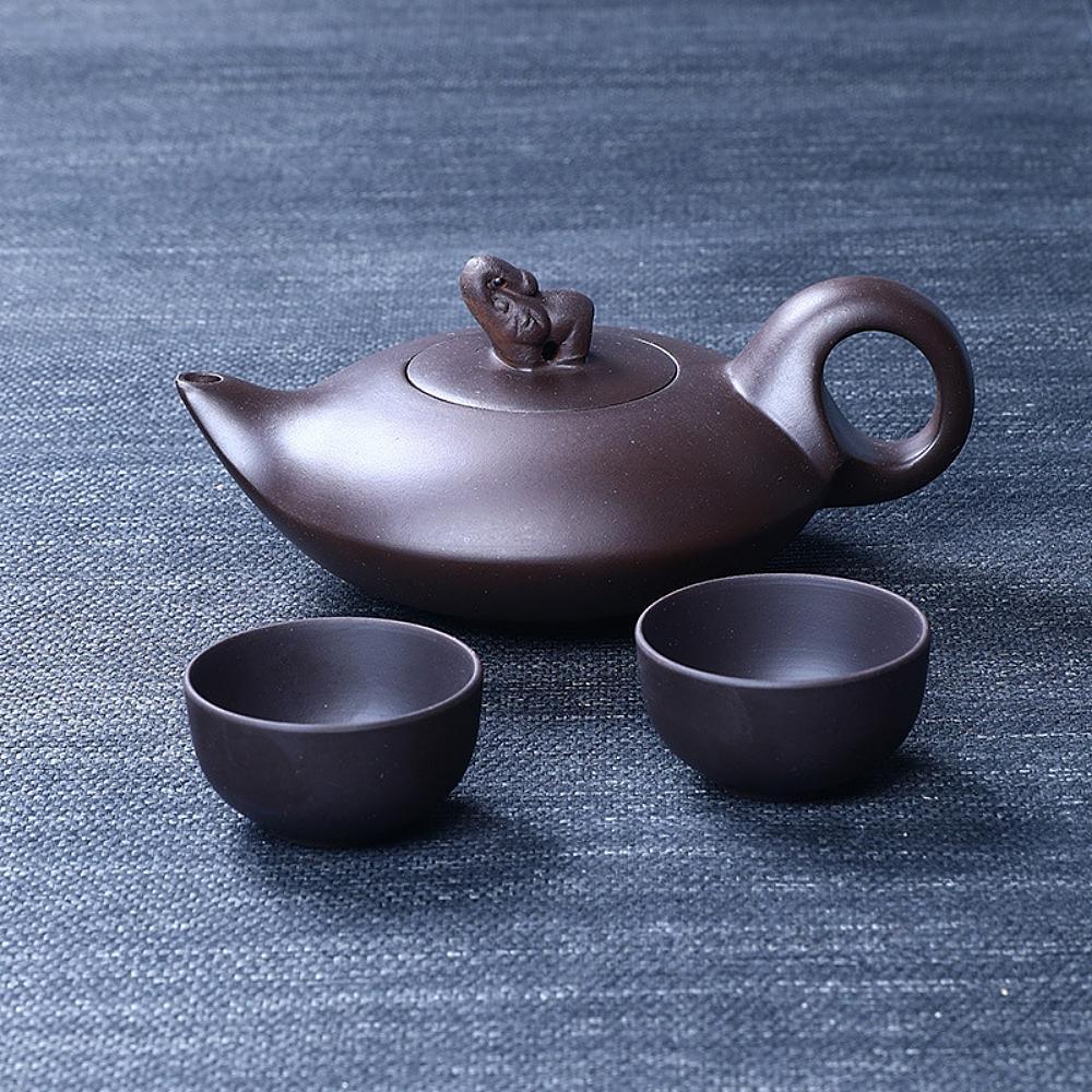 Čínský čajový set - Slon 1+2 (Yixing Zisha fialová hlína)